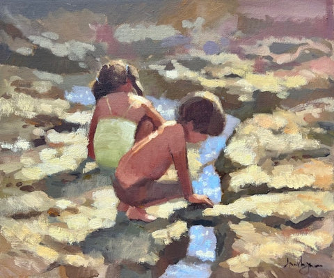 Stream Team, 25 x 30 cm canvas size. Frame included