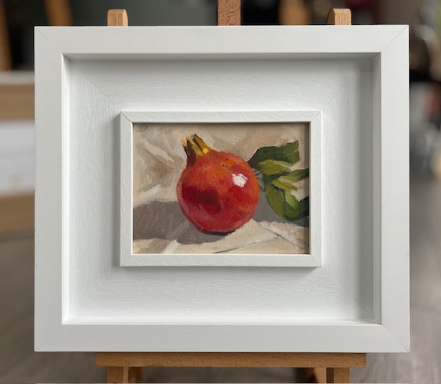 Pomegranate with leaves