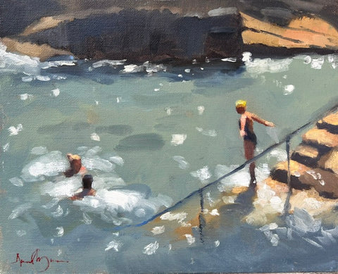 The Forty Foot, oil study