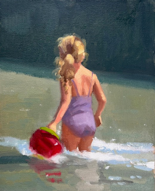 Girl Paddling