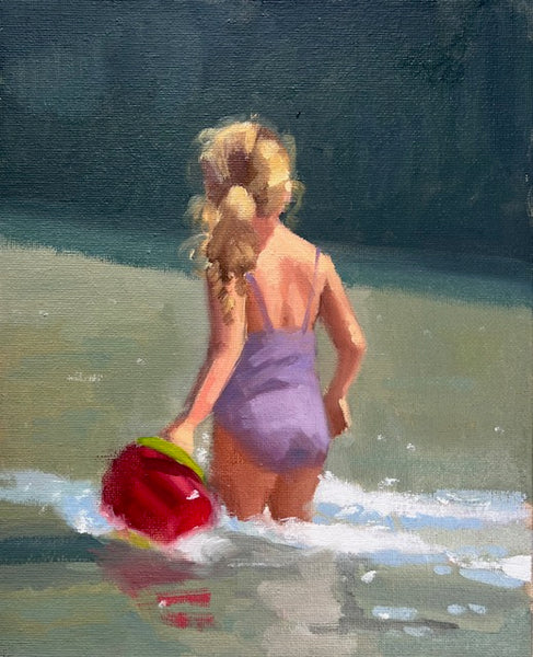 Girl Paddling