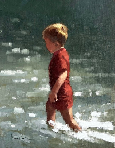 Boy Paddling