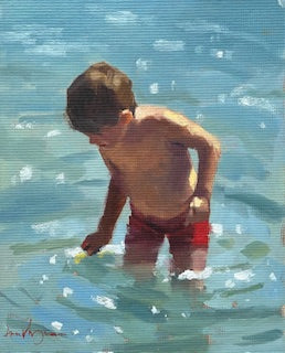 Oil study, unframed