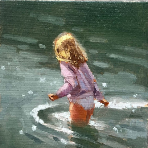 Oil study “Collecting Treasures’