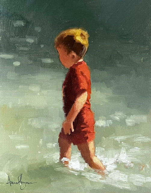 Boy Paddling
