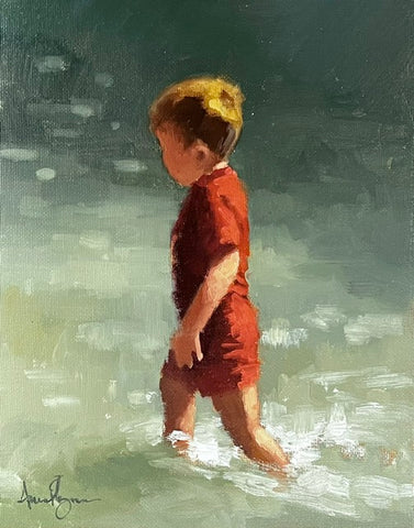 Boy Paddling