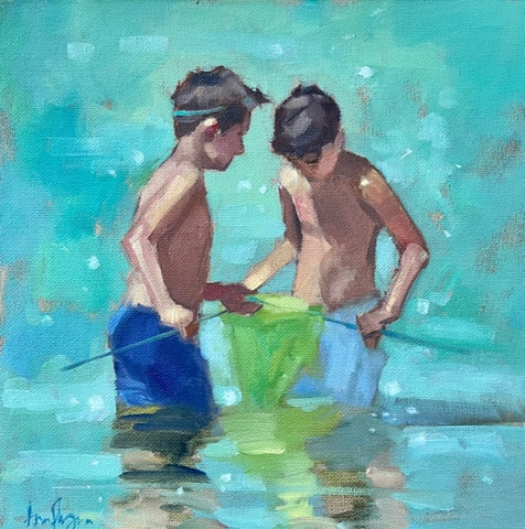 'Boys fishing'